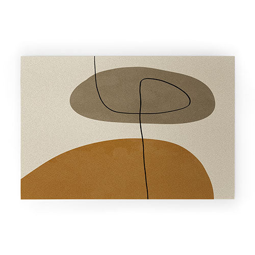 Organic Abstract Shapes II Welcome Mat