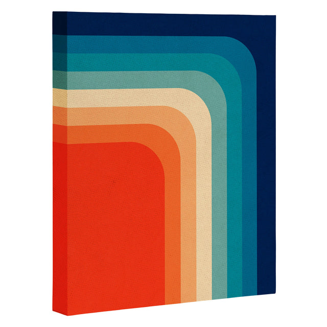 Retro 70s Color Palette III Art Canvas