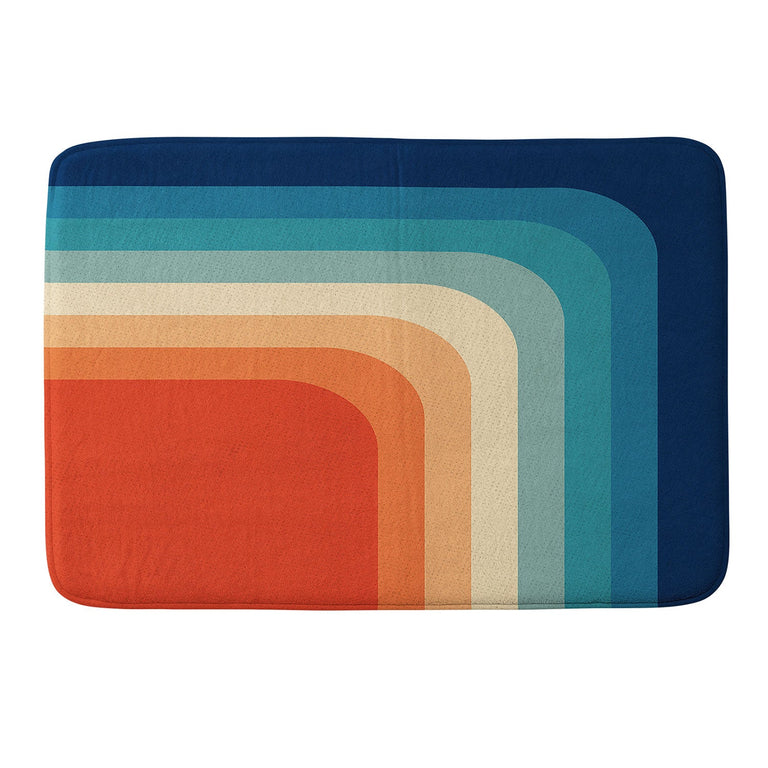 ALISA GALITSYNA RETRO 70S COLOR PALETTE III MEMORY FOAM BATH MAT