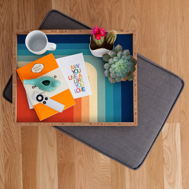 RETRO 70S COLOR PALETTE III RECTANGULAR TRAY