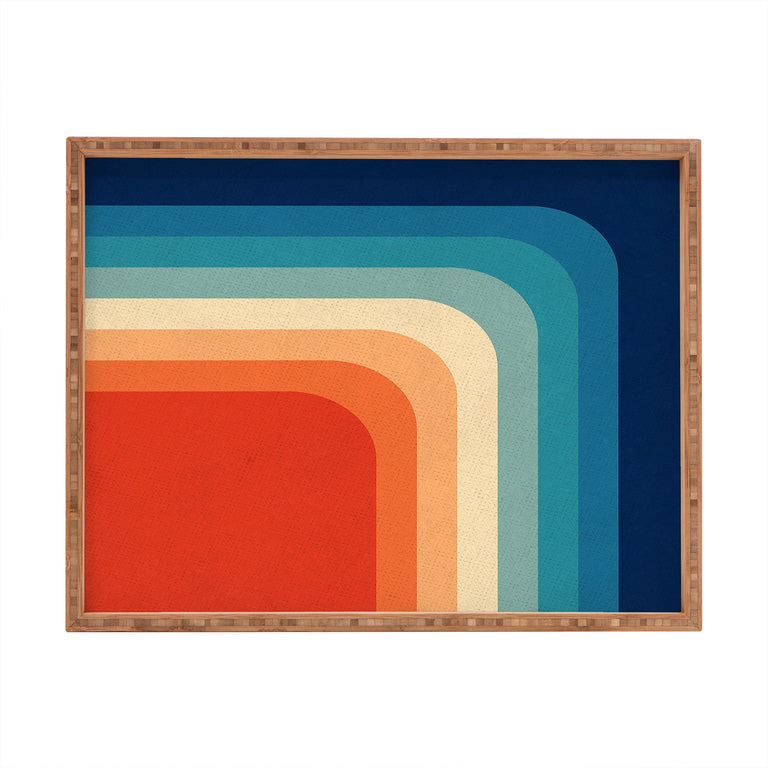 RETRO 70S COLOR PALETTE III RECTANGULAR TRAY