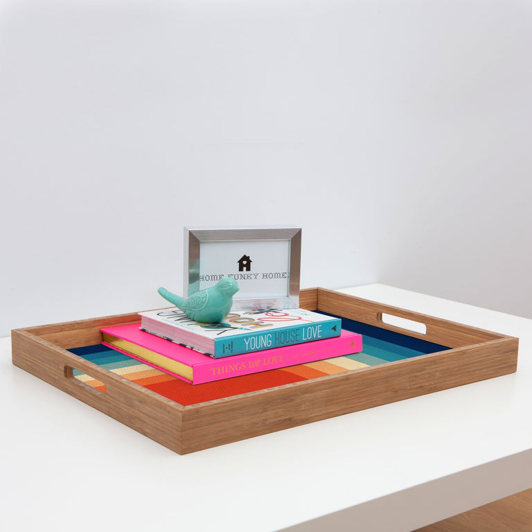 RETRO 70S COLOR PALETTE III RECTANGULAR TRAY
