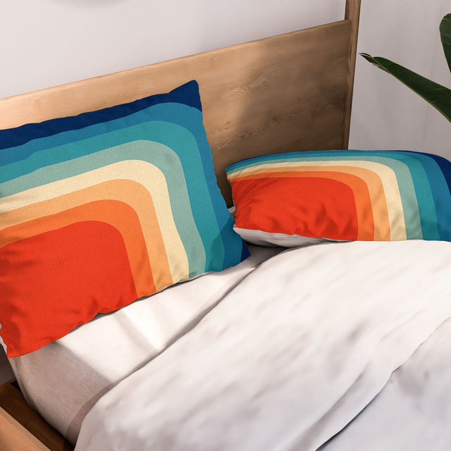 RETRO 70S COLOR PALETTE III PILLOW SHAMS