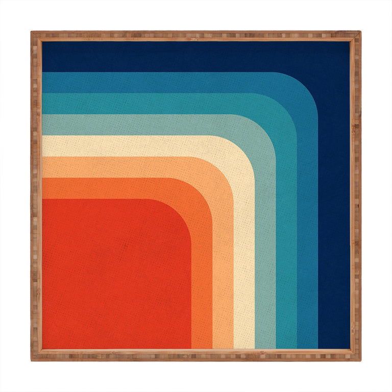 RETRO 70S COLOR PALETTE III SQUARE TRAY