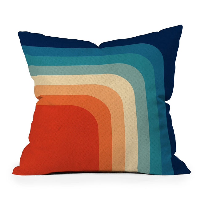 RETRO 70S COLOR PALETTE III THROW PILLOW