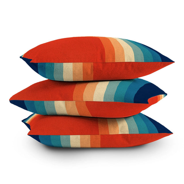 RETRO 70S COLOR PALETTE III THROW PILLOW