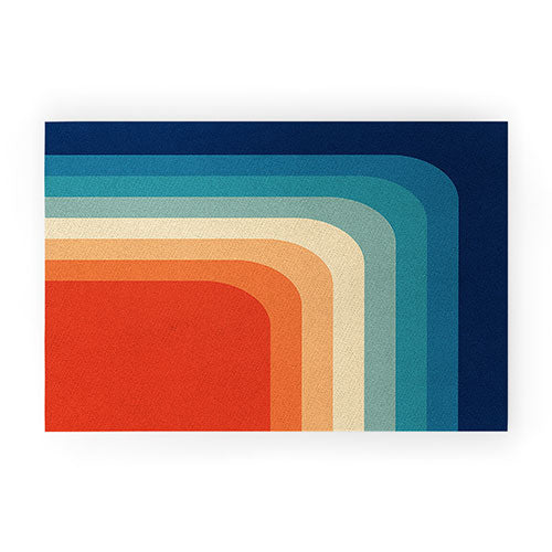 Retro 70s Color Palette III Welcome Mat