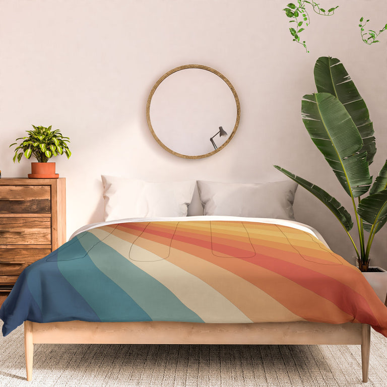 RETRO 70S SUNRAYS DUVET / COMFORTER
