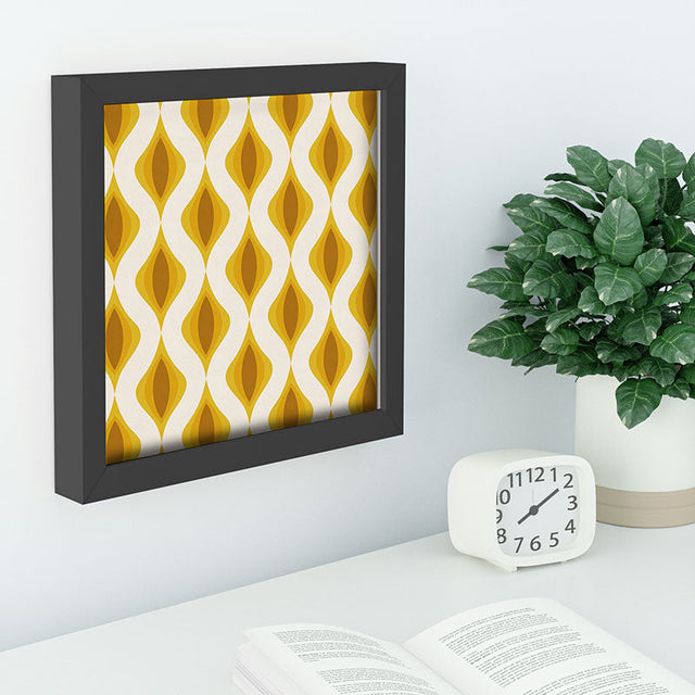 Yellow Ornaments Recessed Framing Square