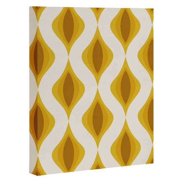 Yellow Ornaments Art Canvas