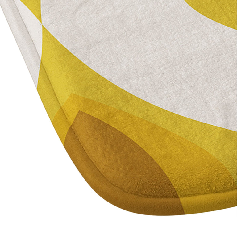 ALISA GALITSYNA YELLOW ORNAMENTS MEMORY FOAM BATH MAT