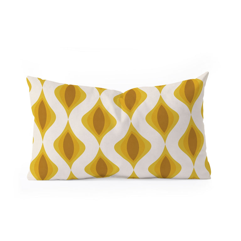 YELLOW ORNAMENTS THROW PILLOW