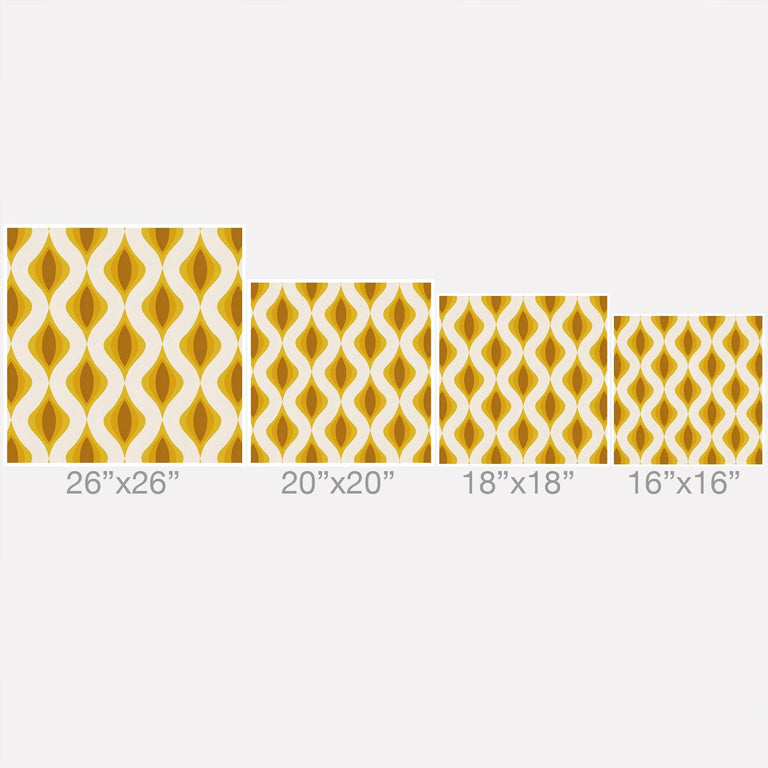 YELLOW ORNAMENTS THROW PILLOW