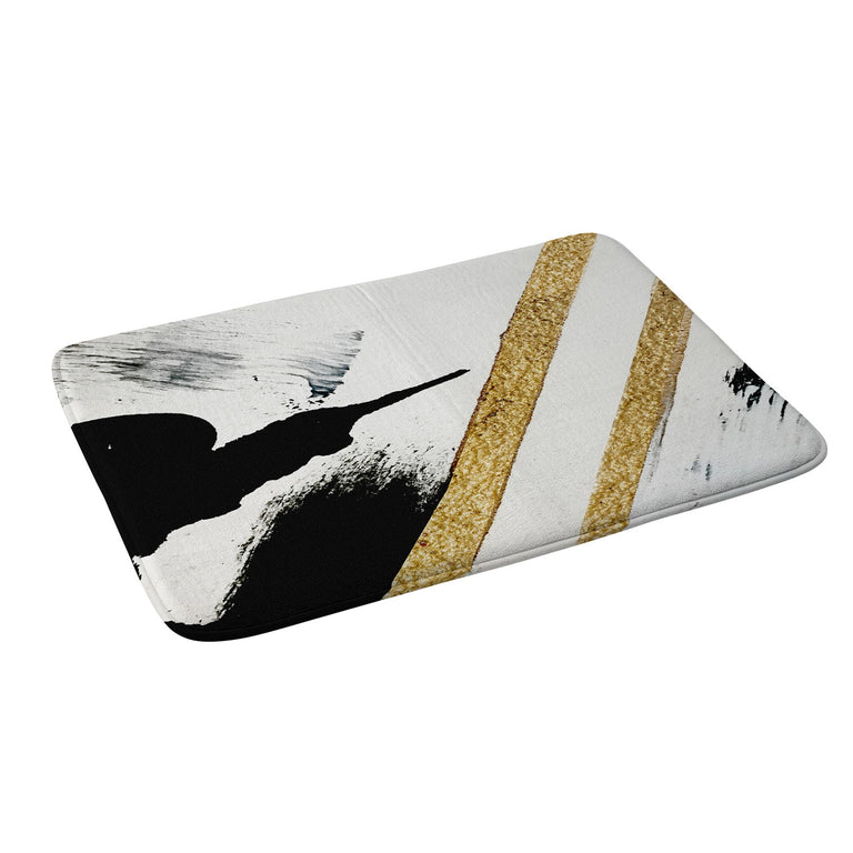 ALYSSA HAMILTON ART ARMOR 8 A MINIMAL ABSTRACT PIE MEMORY FOAM BATH MAT