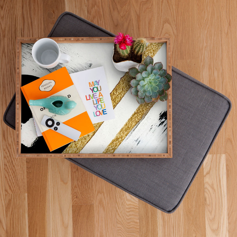 ARMOR 8 A MINIMAL ABSTRACT PIE RECTANGULAR TRAY