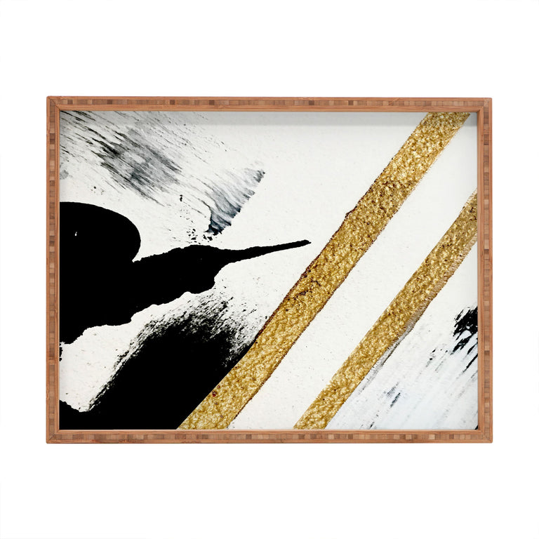 ARMOR 8 A MINIMAL ABSTRACT PIE RECTANGULAR TRAY