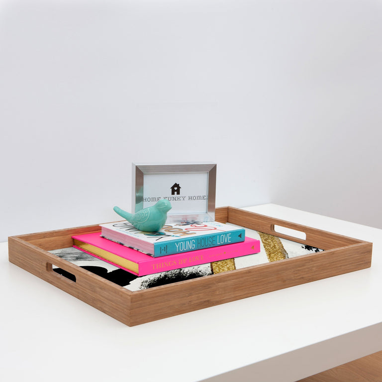 ARMOR 8 A MINIMAL ABSTRACT PIE RECTANGULAR TRAY