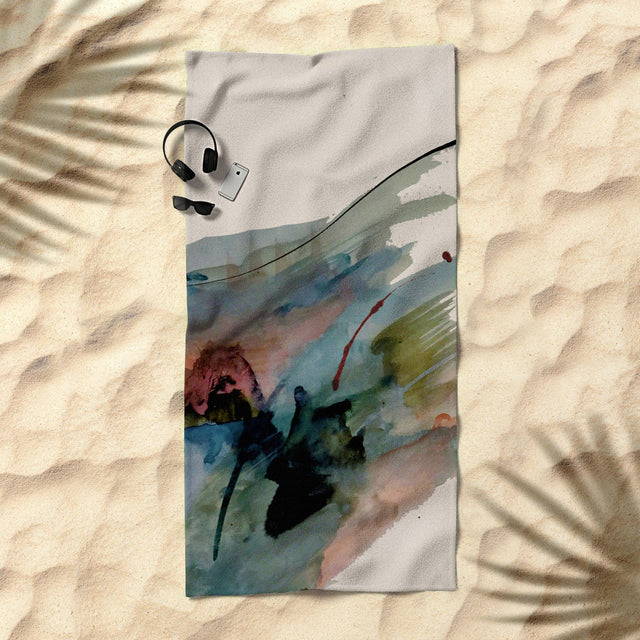 Begin again 2 an abstract mix Beach Towel