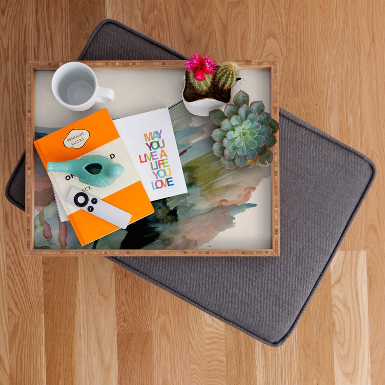 BEGIN AGAIN 2 AN ABSTRACT MIX RECTANGULAR TRAY