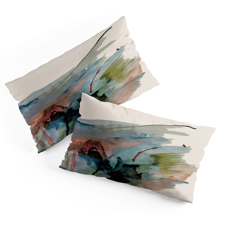 BEGIN AGAIN 2 AN ABSTRACT MIX PILLOW SHAMS