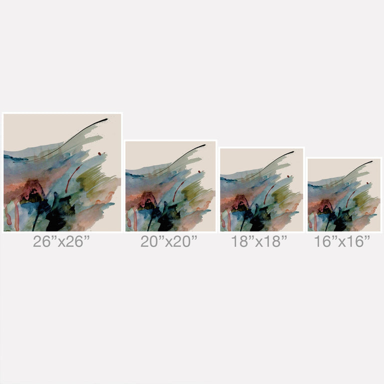 BEGIN AGAIN 2 AN ABSTRACT MIX THROW PILLOW