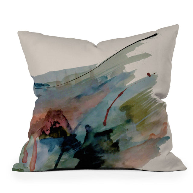 BEGIN AGAIN 2 AN ABSTRACT MIX THROW PILLOW