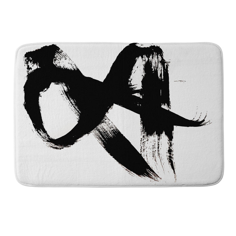 ALYSSA HAMILTON ART BRUSHSTROKE 2 MEMORY FOAM BATH MAT