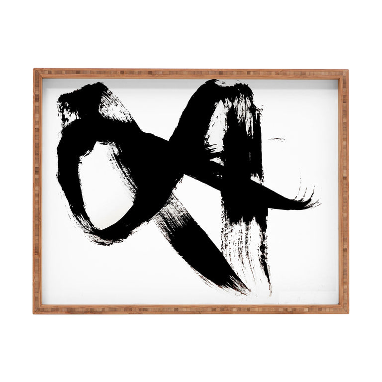 BRUSHSTROKE 2 RECTANGULAR TRAY