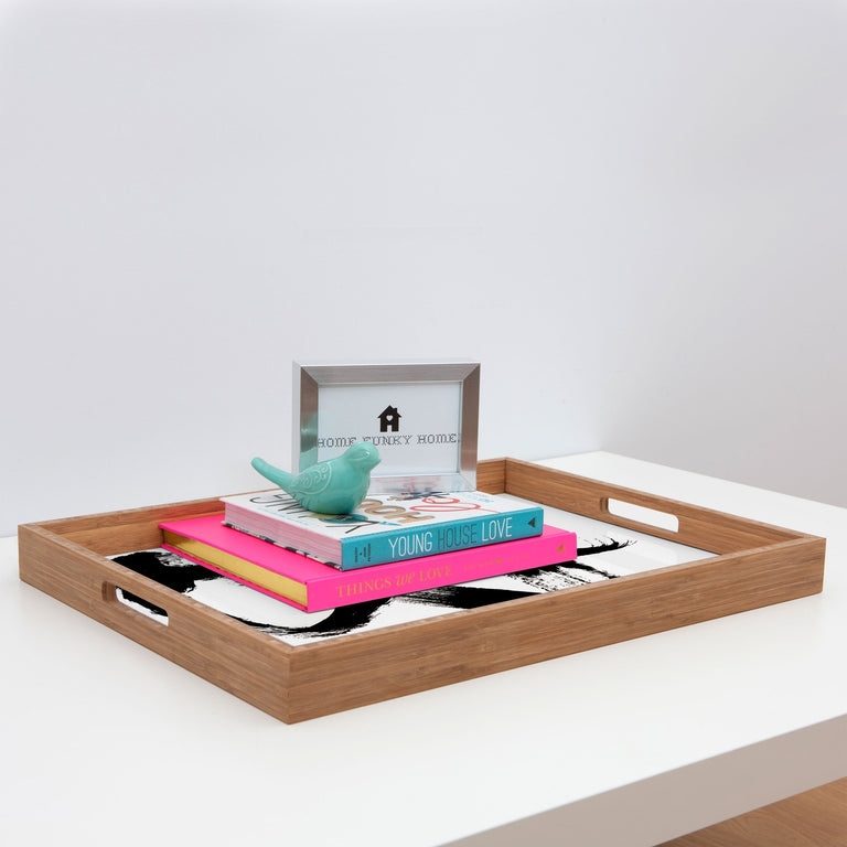 BRUSHSTROKE 2 RECTANGULAR TRAY