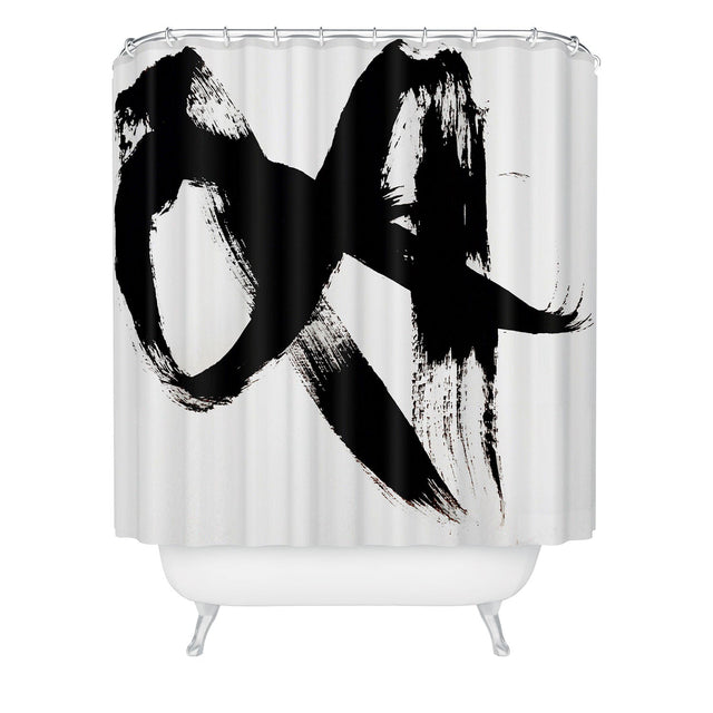 ALYSSA HAMILTON ART BRUSHSTROKE 2 SHOWER CURTAIN