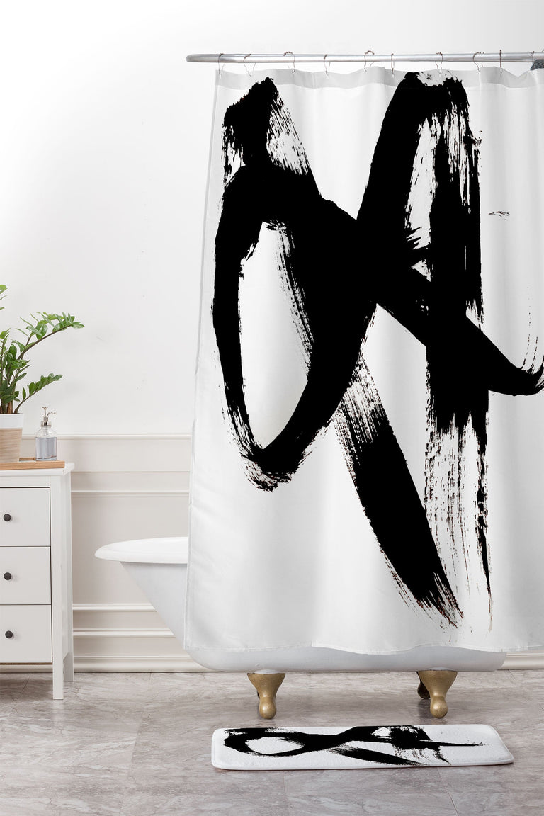 ALYSSA HAMILTON ART BRUSHSTROKE 2 MEMORY FOAM BATH MAT