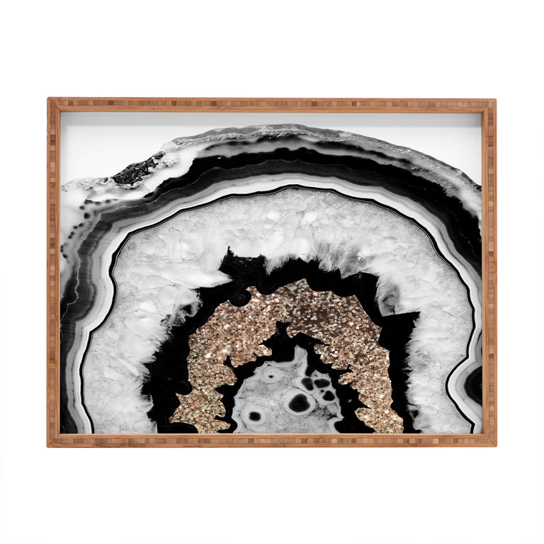 AGATE GOLD GLITTER TRAY