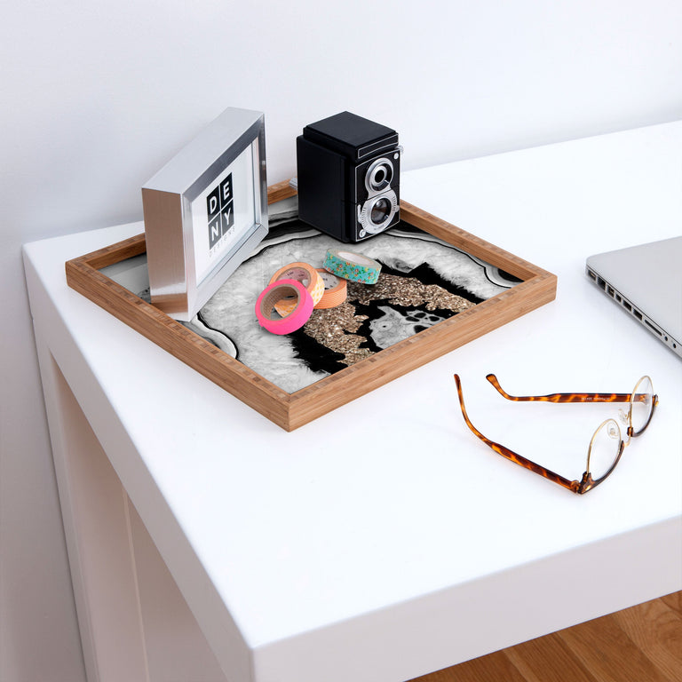 AGATE GOLD GLITTER TRAY