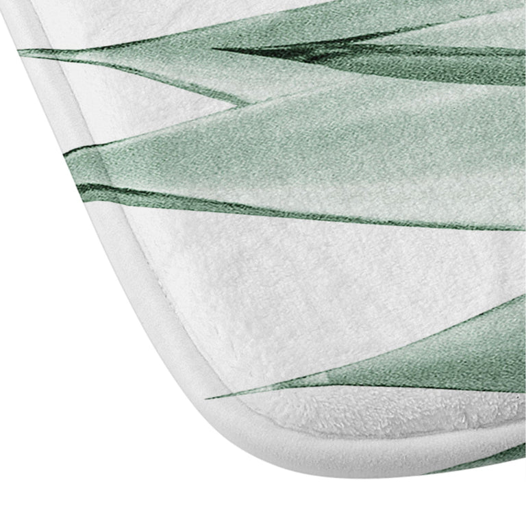 ANITAS BELLAS ARTWORK AGAVE GREEN SUMMER VIBES MEMORY FOAM BATH MAT 2