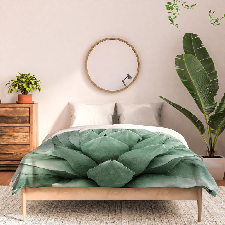 AGAVE GREEN SUMMER VIBES DUVET / COMFORTER