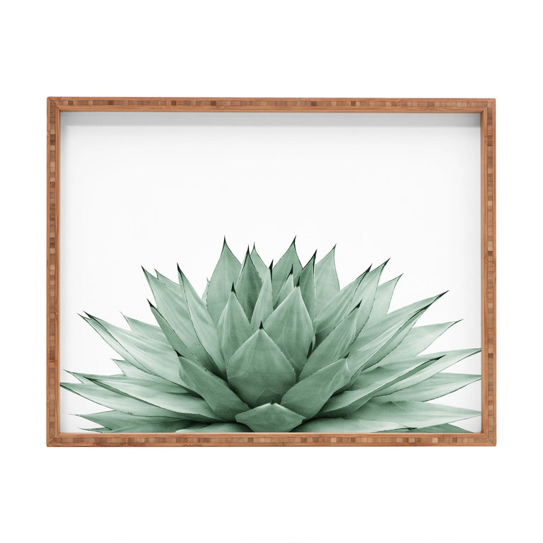 AGAVE GREEN SUMMER VIBES RECTANGULAR TRAY