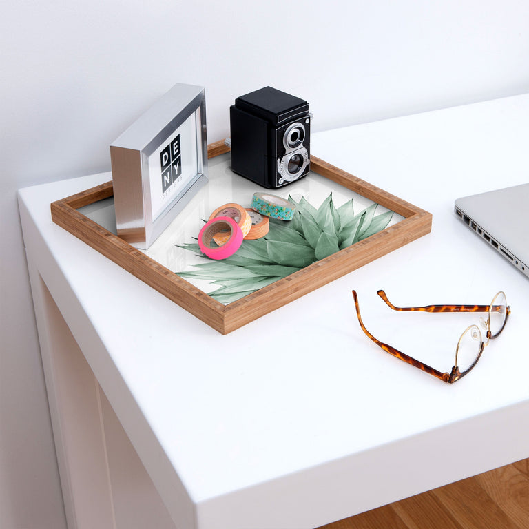 AGAVE GREEN SUMMER VIBES SQUARE TRAY