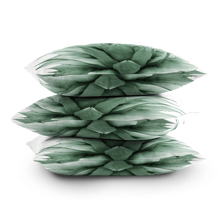 AGAVE GREEN SUMMER VIBES THROW PILLOW