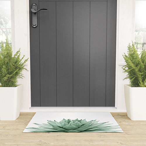 Agave Green Summer Vibes Welcome Mat