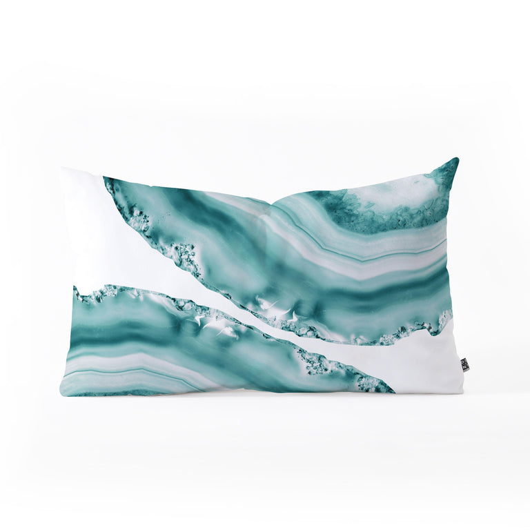 SOFT TURQUOISE AGATE 1 THROW PILLOW
