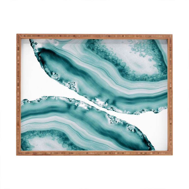 SOFT TURQUOISE AGATE 1 RECTANGULAR TRAY