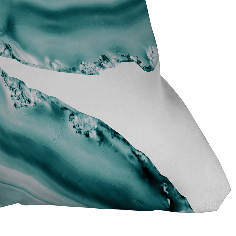SOFT TURQUOISE AGATE 1 THROW PILLOW