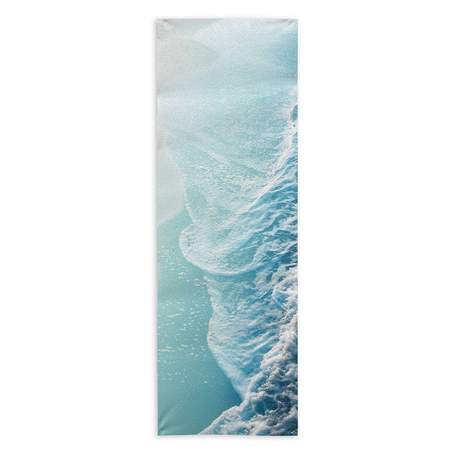 Soft Turquoise Ocean Dream Waves Yoga Towel