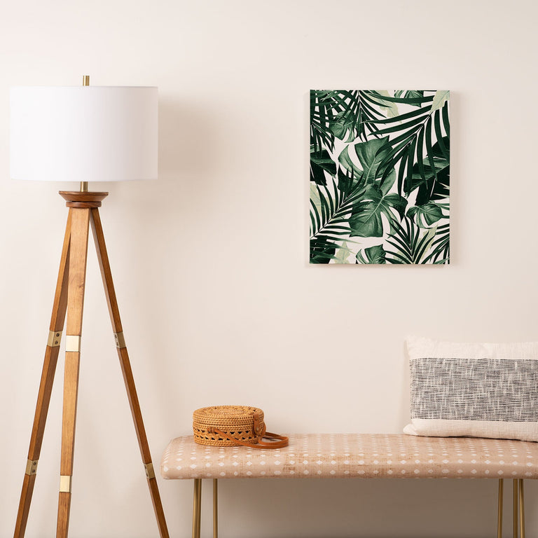 Tropical Jungle Leaves 4 Art Canvas