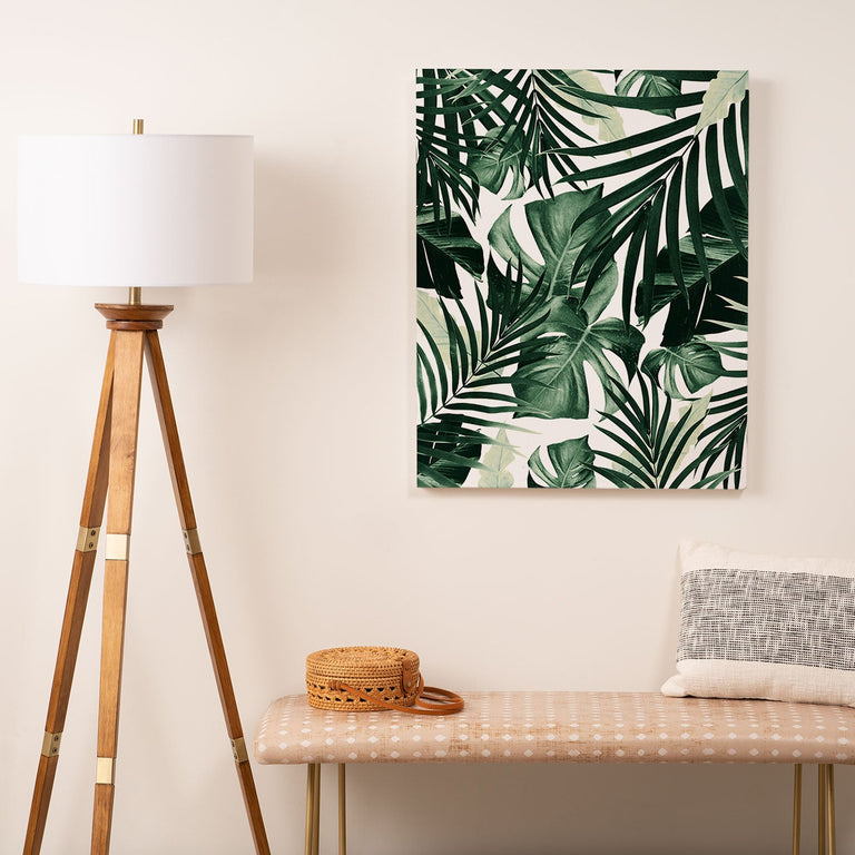 Tropical Jungle Leaves 4 Art Canvas