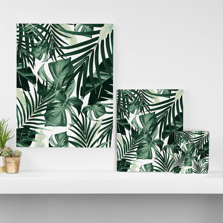 Tropical Jungle Leaves 4 Art Canvas