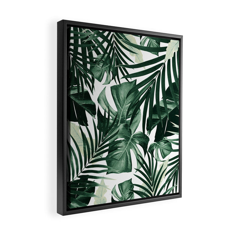 Tropical Jungle Leaves 4 Art Canvas