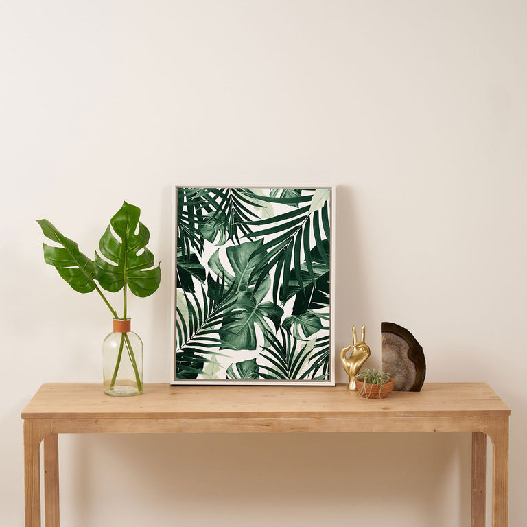 Tropical Jungle Leaves 4 Art Canvas