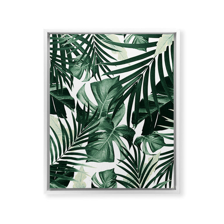 Tropical Jungle Leaves 4 Art Canvas
