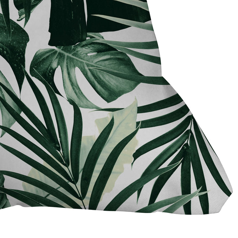 TROPICAL JUNGLE LEAVES 4 THROW PILLOW